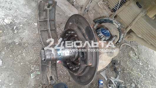снятие ступицы камаз